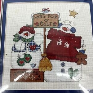 Designs For The Needle Christmas Snowman 309828‎ Cross Stitch Snowman Kit 10"